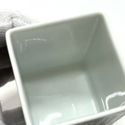 Hermes Miscellaneous Sugar Pot Box <mosaic 24> P Pottery Gray