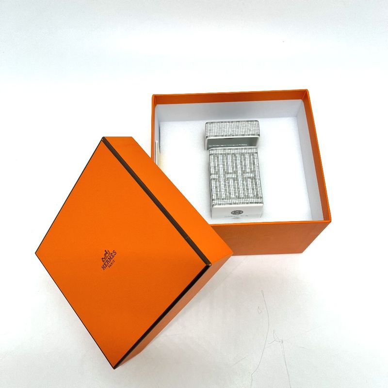 Hermes Miscellaneous Sugar Pot Box <mosaic 24> P Pottery Gray