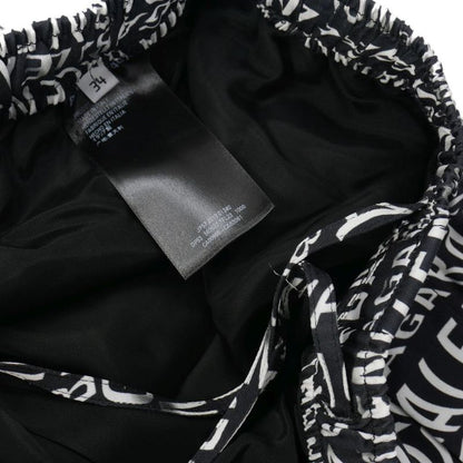 Balenciaga Wave Logo All Over Pattern Easy Pants Slacks Waist Togo 34 Black