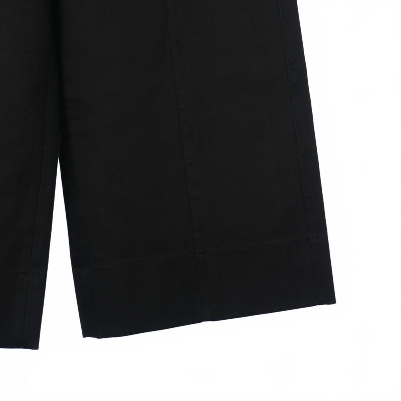 Balenciaga Front Zip Pocket Wide Pants Beltless 36 Black