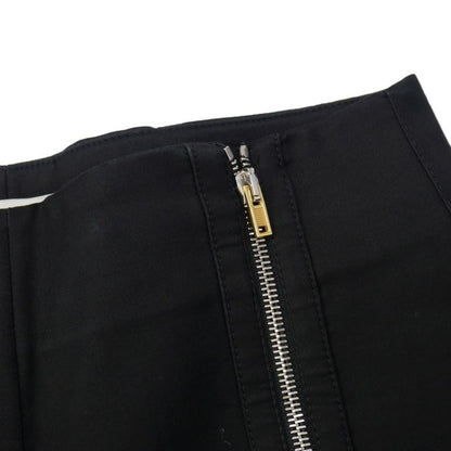 Balenciaga Front Zip Pocket Wide Pants Beltless 36 Black