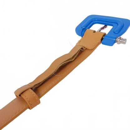 Balenciaga Driver Leather Belt 80 Brown