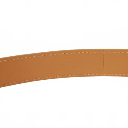 Balenciaga Driver Leather Belt 80 Brown