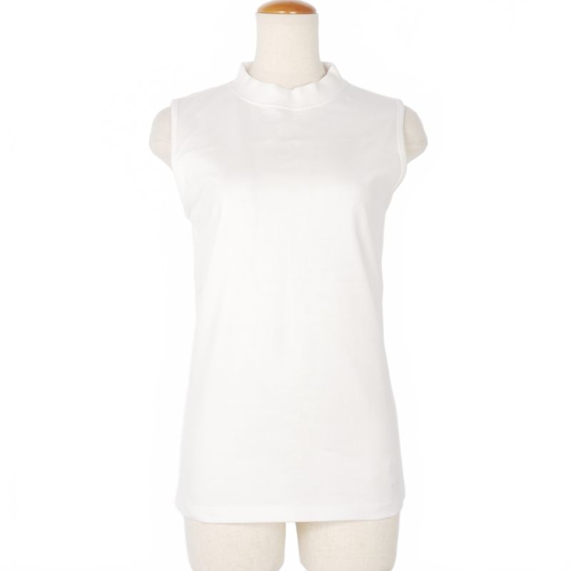 Balenciaga Hem Logo Embroidery Sleeveless Cut and Sewn T-Shirt S White