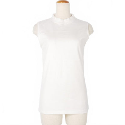 Balenciaga Hem Logo Embroidery Sleeveless Cut and Sewn T-Shirt S White