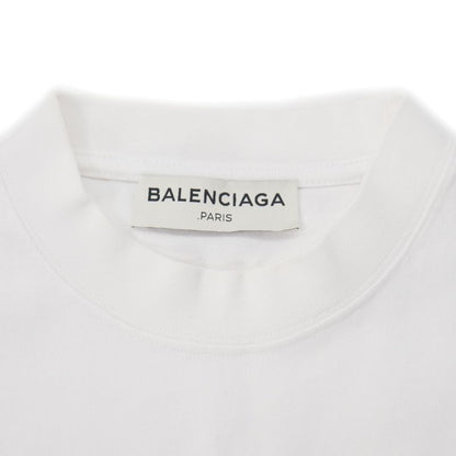 Balenciaga Hem Logo Embroidery Sleeveless Cut and Sewn T-Shirt S White