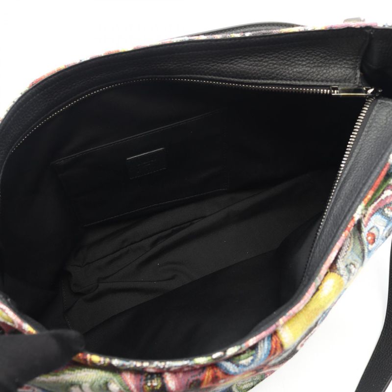 Dior Shoulder Bag Christian Dior X Kenny Scharf Saddle Multi Canvas Leather
