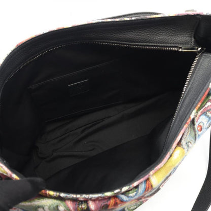 Dior Shoulder Bag Christian Dior X Kenny Scharf Saddle Multi Canvas Leather