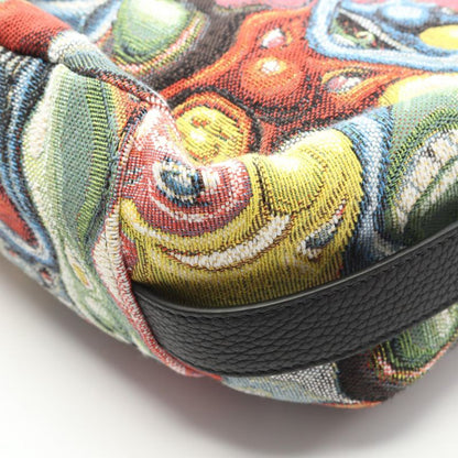 Dior Shoulder Bag Christian Dior X Kenny Scharf Saddle Multi Canvas Leather