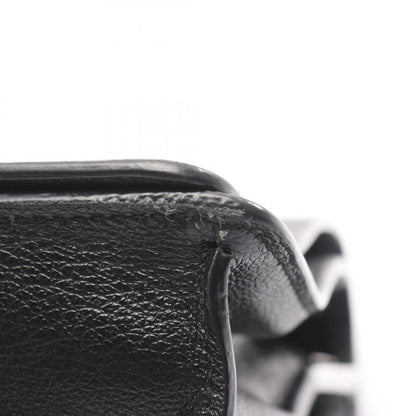 Prada Shoulder Bag Glace'calf 1 Bd296 Black Leather Triangle Logo