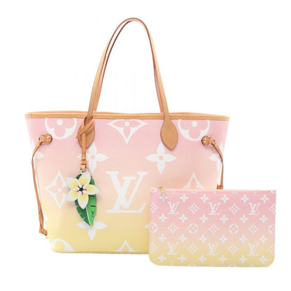 Louis Vuitton Tote Bag Neverfull MM By The Pool M45680 Rose Cles PVC Coated