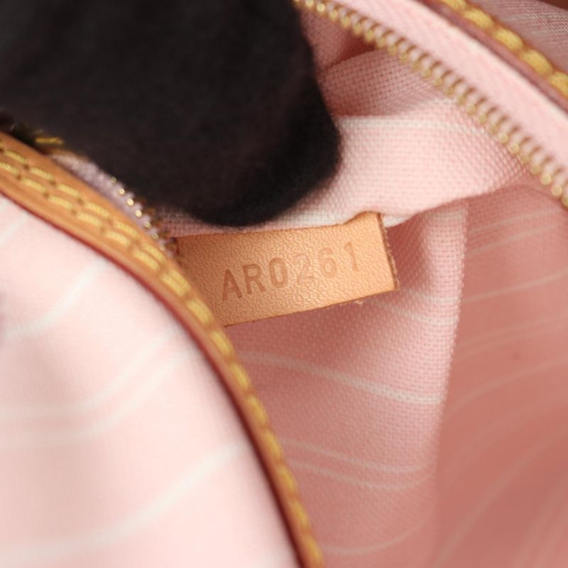 Louis Vuitton Tote Bag Neverfull MM By The Pool M45680 Rose Cles PVC Coated