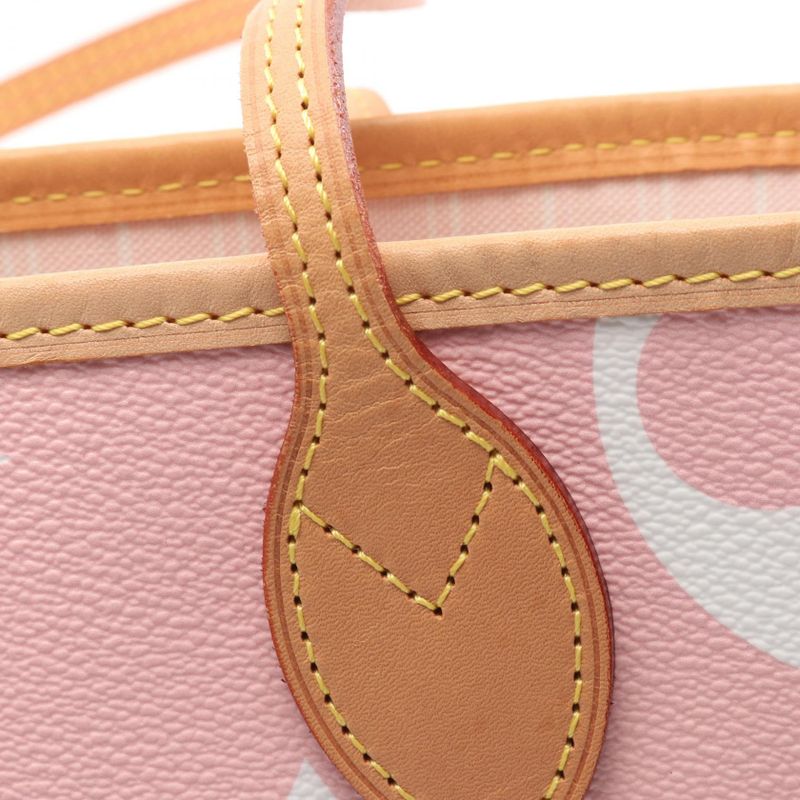Louis Vuitton Tote Bag Neverfull MM By The Pool M45680 Rose Cles PVC Coated