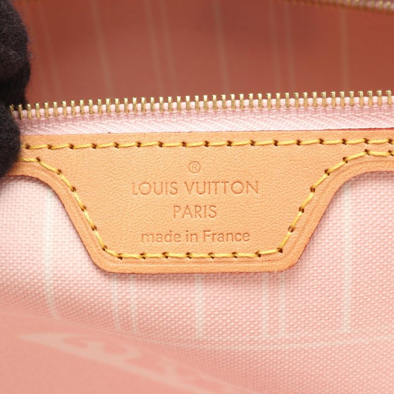 Louis Vuitton Tote Bag Neverfull MM By The Pool M45680 Rose Cles PVC Coated