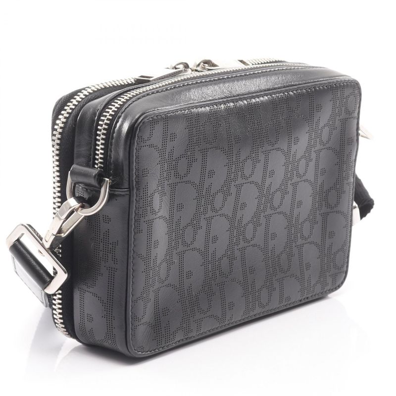 Dior Shoulder Bag Oblique Galaxy 2esbc119vpd Black Leather Oblique Galaxy