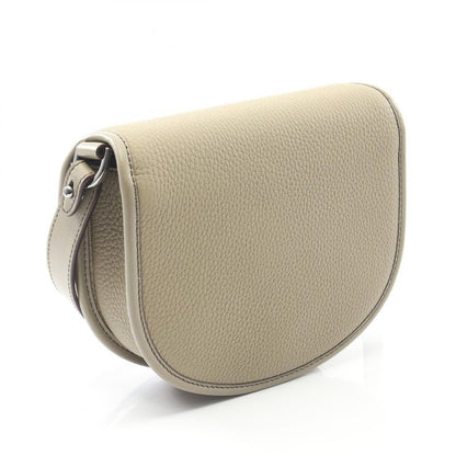 Dior Shoulder Bag Gallop Mini Beige Leather Gallop Shoulder Bag Women's Used A