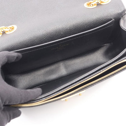 Louis Vuitton Shoulder Bag Malso Noir Black Leather