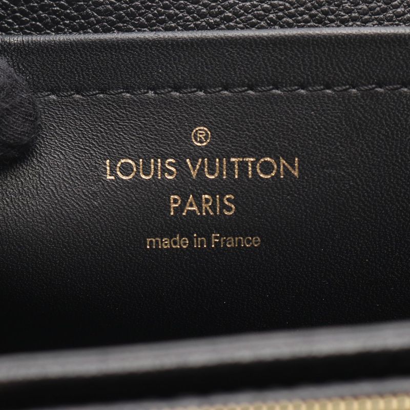 Louis Vuitton Shoulder Bag Malso Noir Black Leather