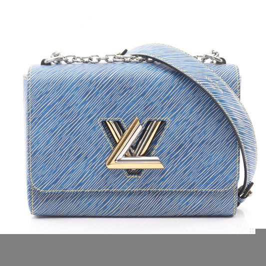 Louis Vuitton Shoulder Bag Twist MM M51065 Denim Light Leather Twist MM Women's