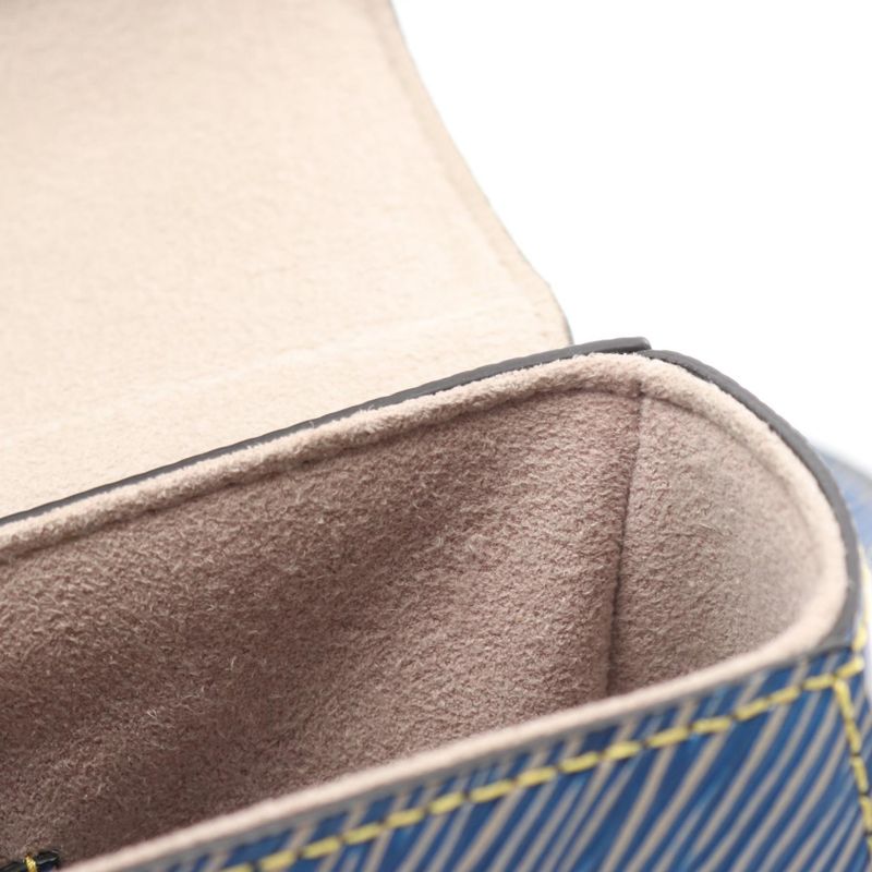 Louis Vuitton Shoulder Bag Twist MM M51065 Denim Light Leather Twist MM Women's