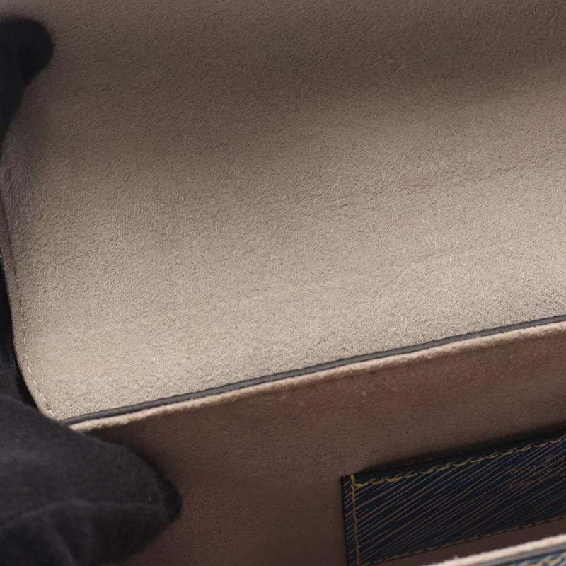 Louis Vuitton Shoulder Bag Twist MM M51065 Denim Light Leather Twist MM Women's