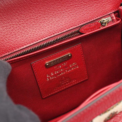 Gucci Handbag Music IS MINE Bamboo 679632 Red Multi Canvas Leather Bamboo Music