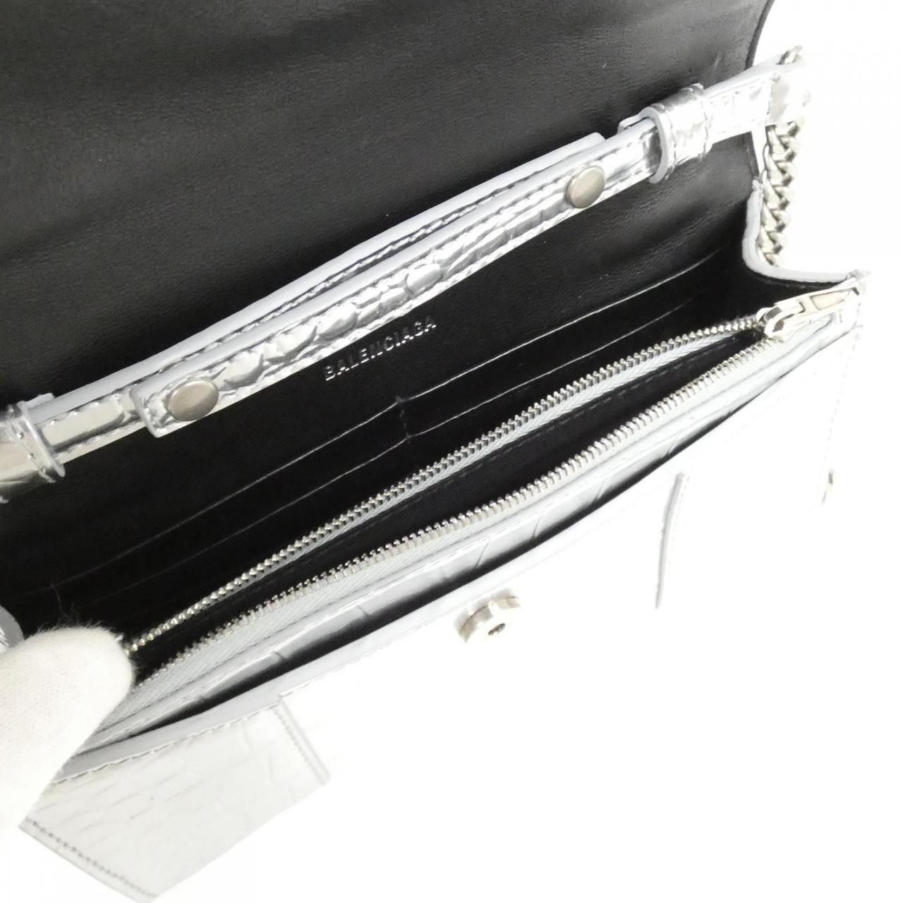 Balenciaga Hourglass Chain Wallet 656050 1s4cy Chain Wallet