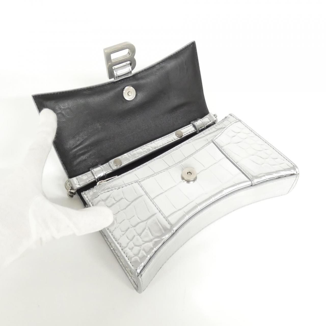 Balenciaga Hourglass Chain Wallet 656050 1s4cy Chain Wallet