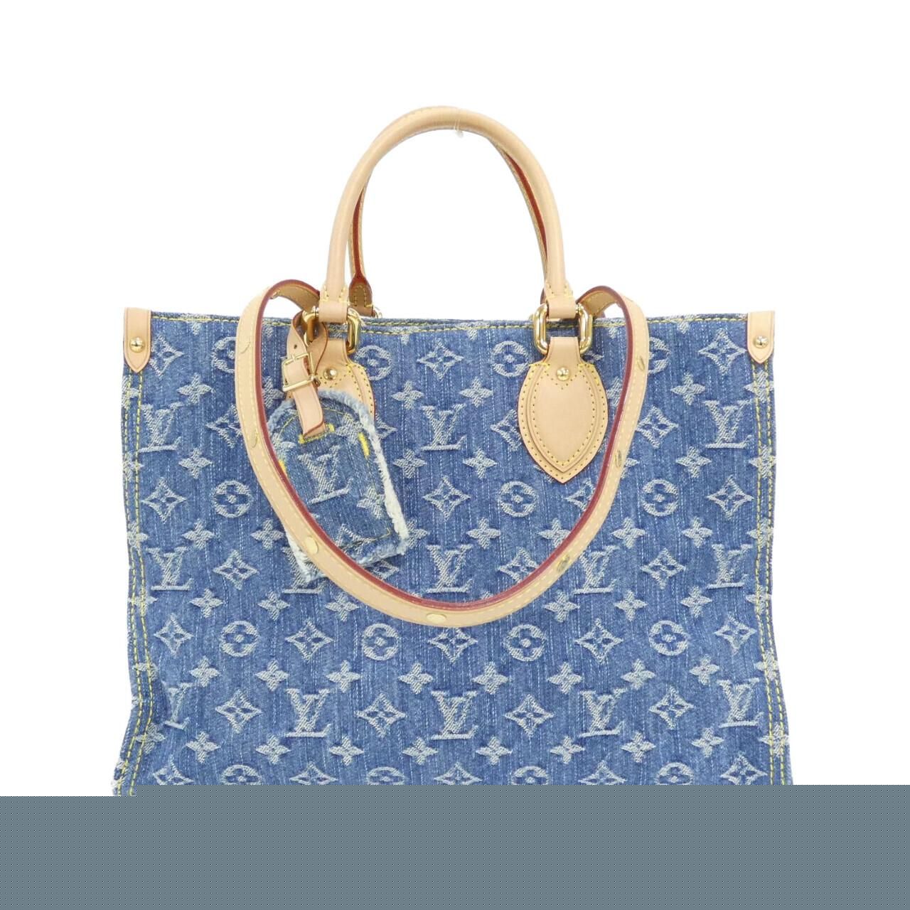 Louis Vuitton Lv Remix (Monogram Denim) on the Go Mm M46871 Bag