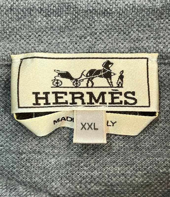 Hermes Short Sleeve Polo Shirt H557960ha Men's SIZE XXL Hermes