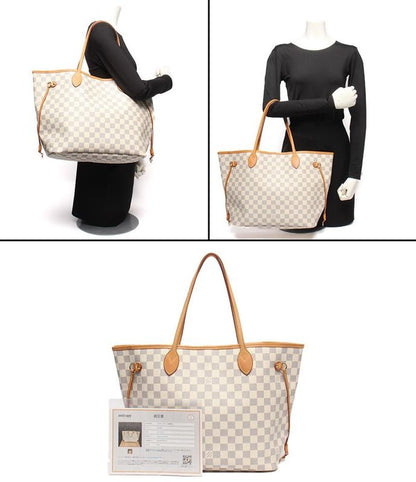 Louis Vuitton Tote Bag Shoulder Bag Shoulder Neverfull MM Damier Azure N51107