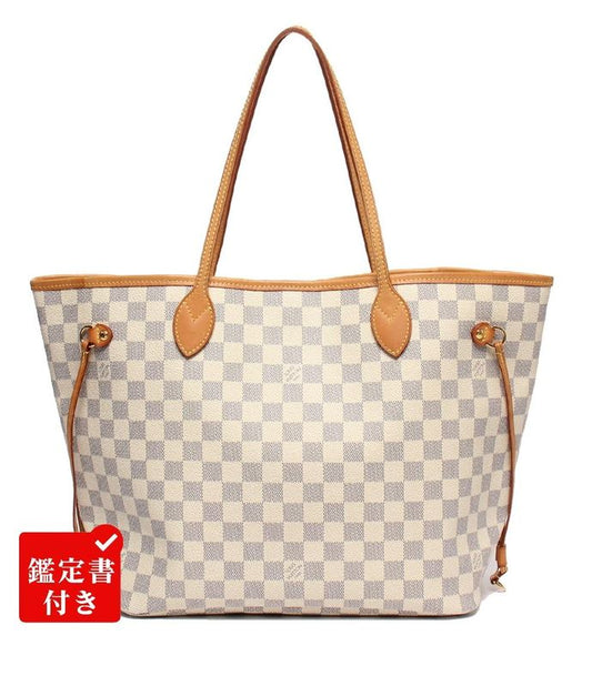 Louis Vuitton Tote Bag Shoulder Bag Shoulder Neverfull MM Damier Azure N51107