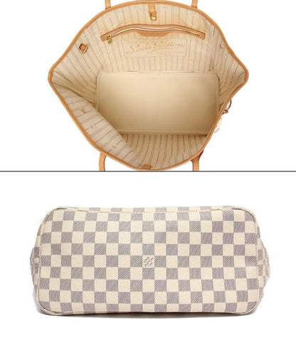 Louis Vuitton Tote Bag Shoulder Bag Shoulder Neverfull MM Damier Azure N51107