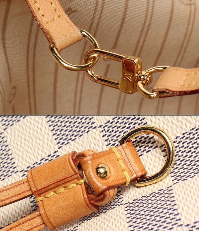 Louis Vuitton Tote Bag Shoulder Bag Shoulder Neverfull MM Damier Azure N51107