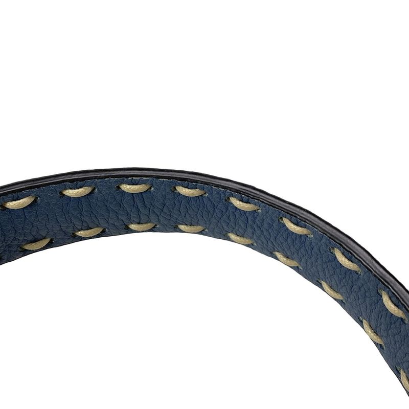 Fendi Handbag Selleria Peekaboo Icy You Medium 8bn321 Ivory X Blue Gray Leather