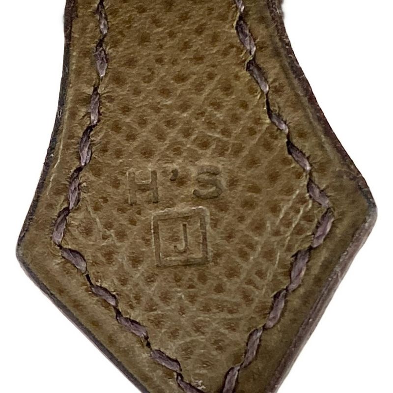 Hermes Handbag Plume 32 Chocolate X Khaki Silver Hardware Bicolor