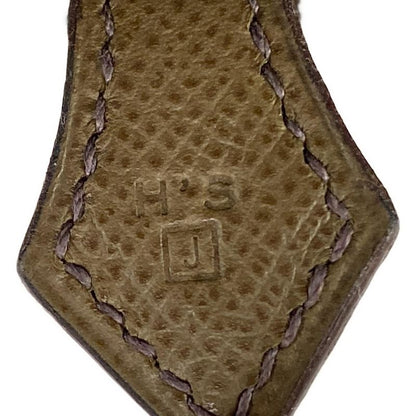 Hermes Handbag Plume 32 Chocolate X Khaki Silver Hardware Bicolor