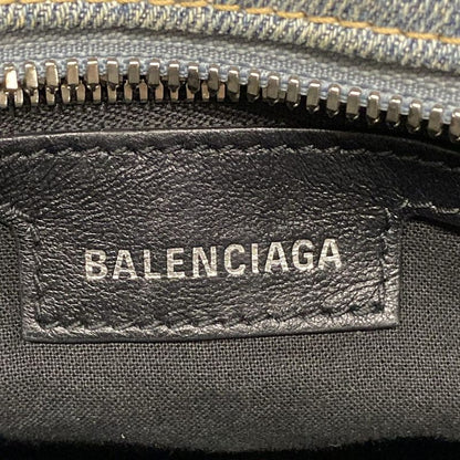 Balenciaga Handbag Neo Kagole XS 700940 Light Blue Denim Distressed Process Ing