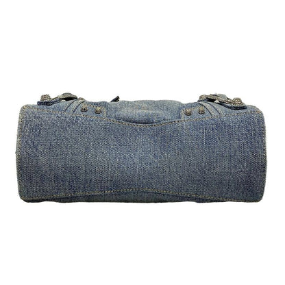 Balenciaga Handbag Neo Kagole XS 700940 Light Blue Denim Distressed Process Ing