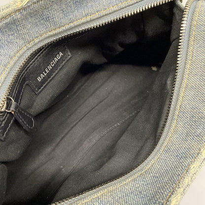 Balenciaga Handbag Neo Kagole XS 700940 Light Blue Denim Distressed Process Ing