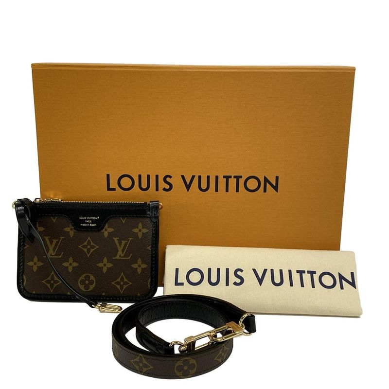 Louis Vuitton Tote Bag Monogram Macassar Neverfull ・inside Out BB M26315 Brown