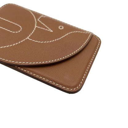 Hermes Pass Case Eman Cheval Gold Magsafe