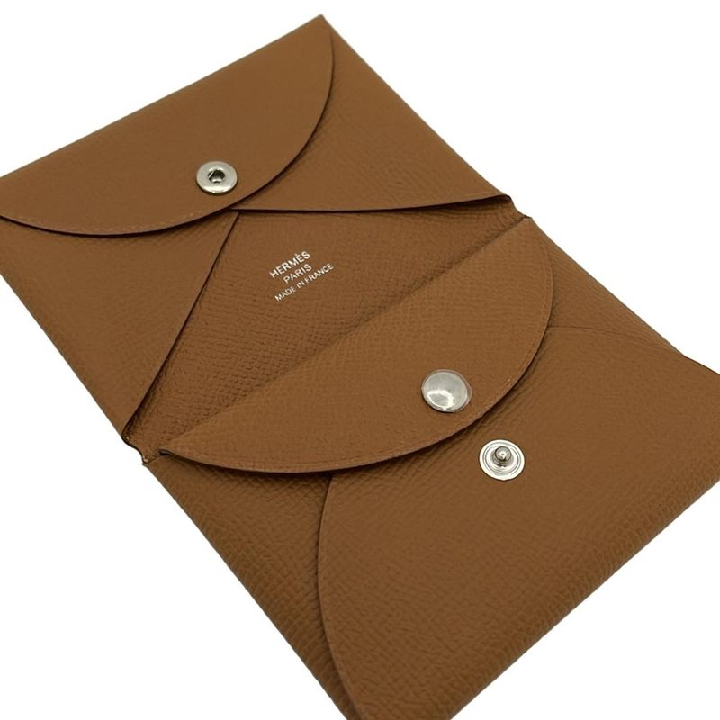 Hermes Coin Case Calvi Duo Gold