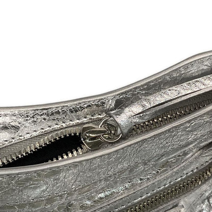 Balenciaga Handbag le City Mini 806395 Silver Leather