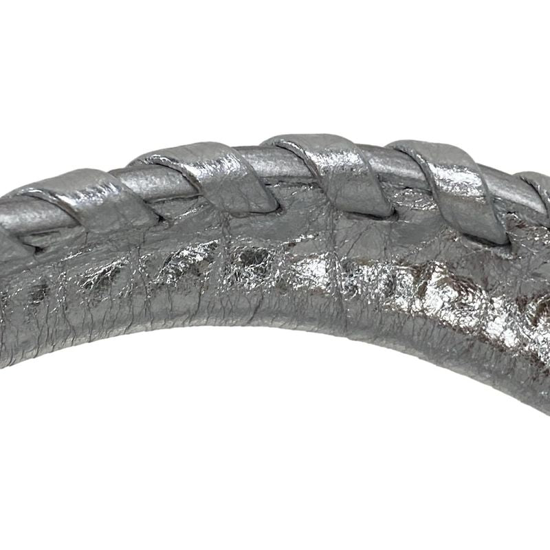 Balenciaga Handbag le City Mini 806395 Silver Leather