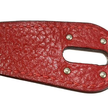 Hermes Handbag Lindy 26 Rouge Cazac Silver Hardware