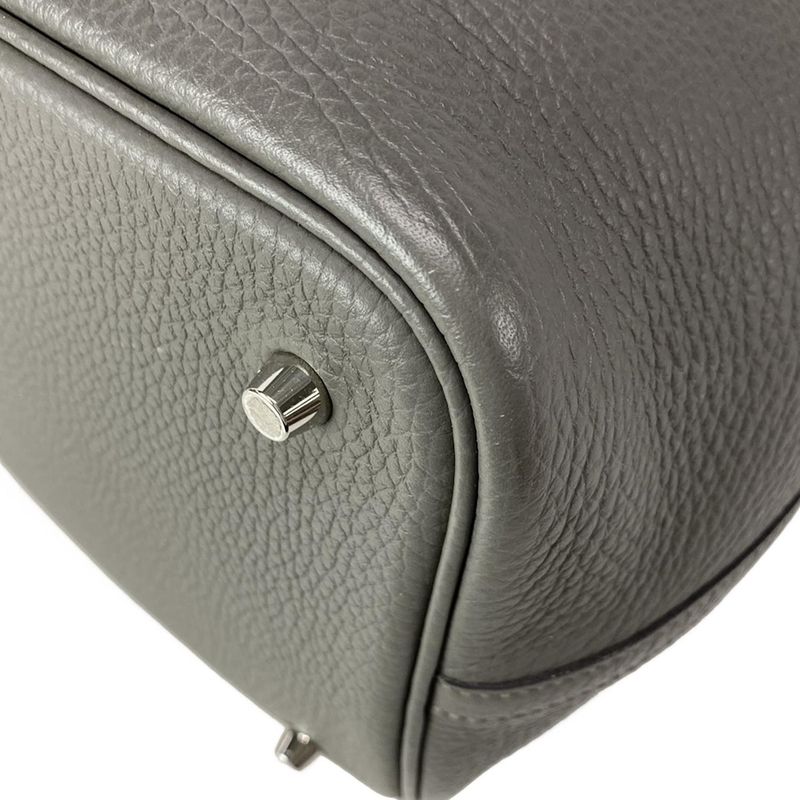 Hermes Handbag Picotan Lock MM 22 Ethane Silver Hardware