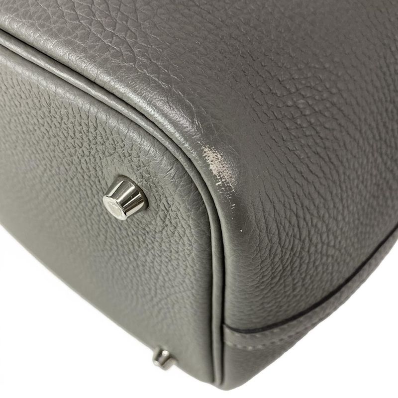 Hermes Handbag Picotan Lock MM 22 Ethane Silver Hardware