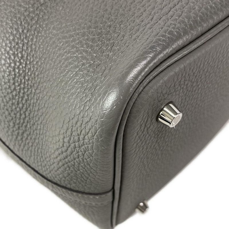 Hermes Handbag Picotan Lock MM 22 Ethane Silver Hardware