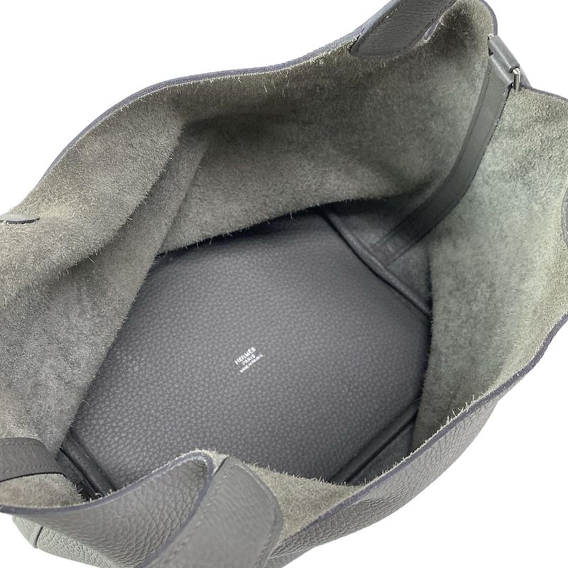 Hermes Handbag Picotan Lock MM 22 Ethane Silver Hardware